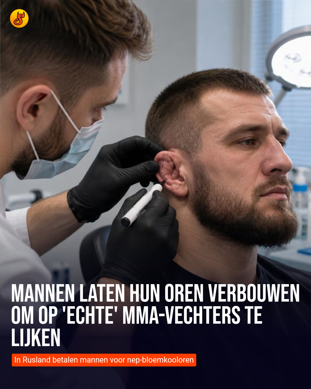 Mannen laten hun oren verbouwen om op 'echte' MMA-vechters te lijken