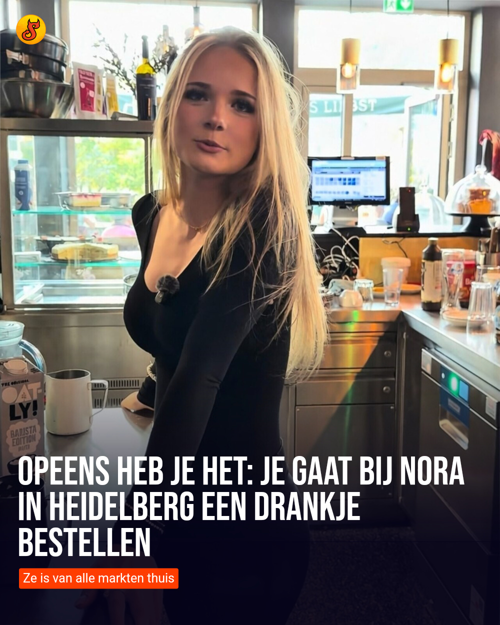 Opeens heb je het: Je gaat bij Nora in Heidelberg een drankje bestellen
