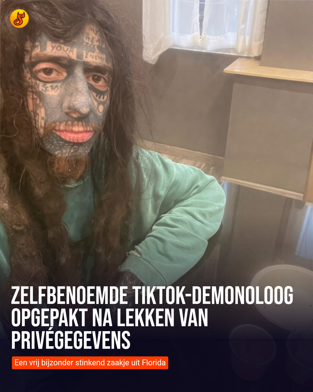 Zelfbenoemde TikTok-demonoloog opgepakt na lekken van privégegevens