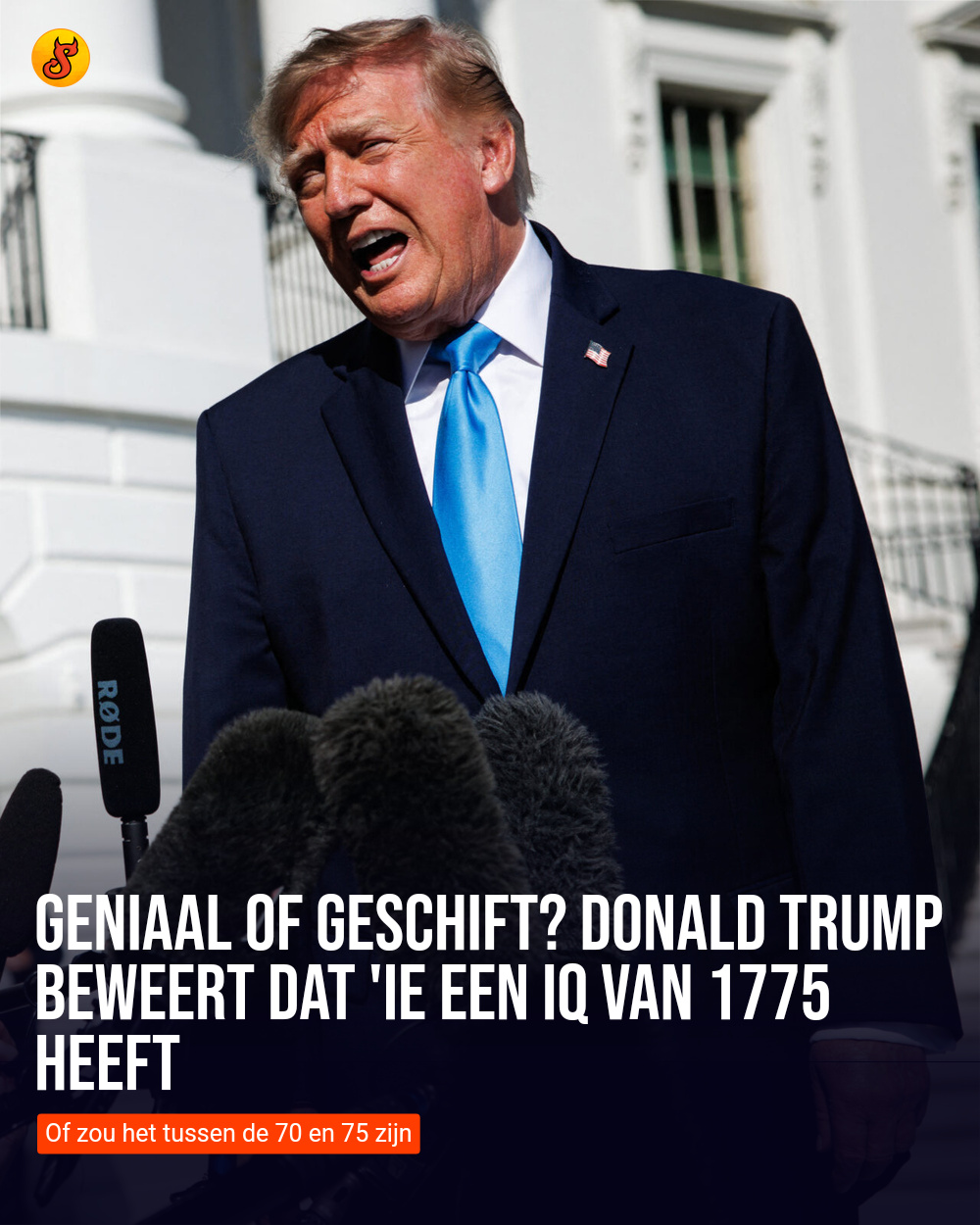 Geniaal of geschift? Donald Trump beweert dat 'ie een IQ van 1775 heeft
