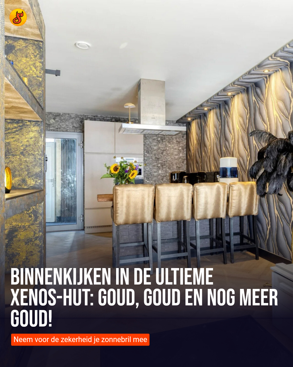 Binnenkijken in de ultieme Xenos-hut: Goud, goud en nog meer goud!