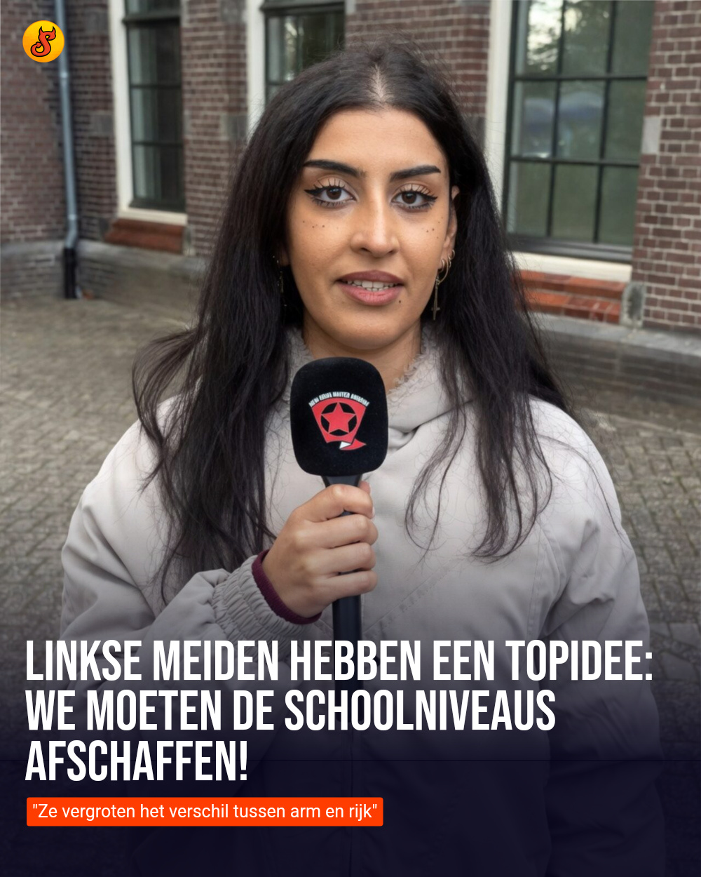 Linkse meiden hebben een topidee: We moeten de schoolniveaus afschaffen!