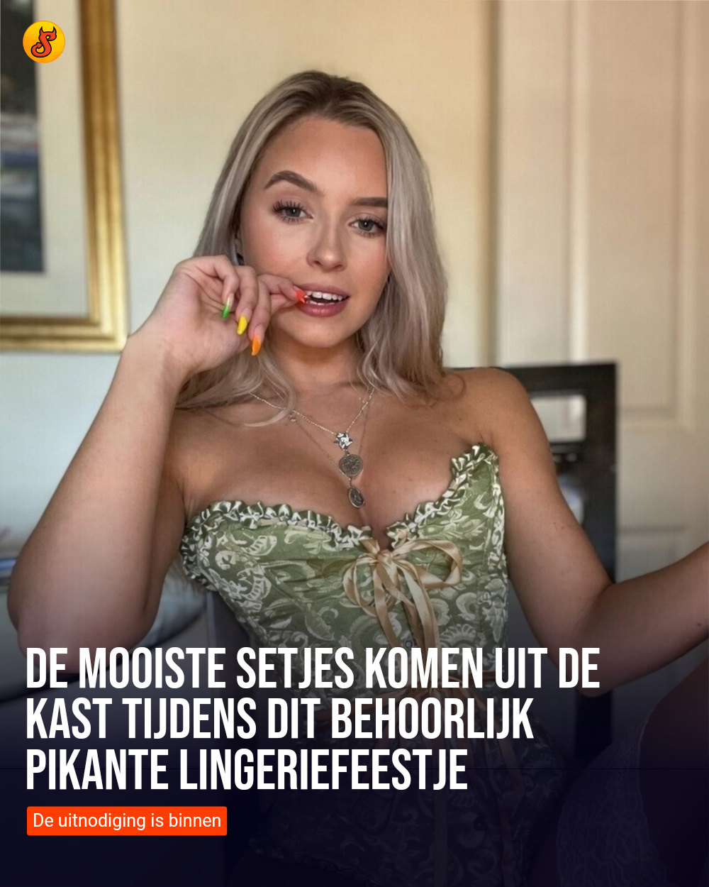 De mooiste setjes komen uit de kast tijdens dit behoorlijk pikante lingeriefeestje