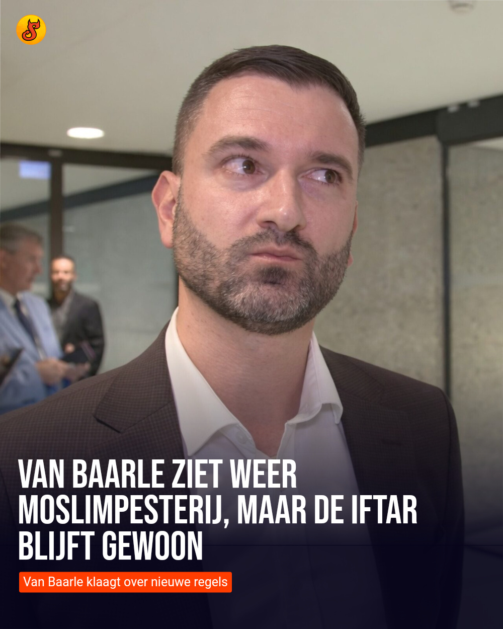 Van Baarle ziet weer moslimpesterij, maar de iftar blijft gewoon