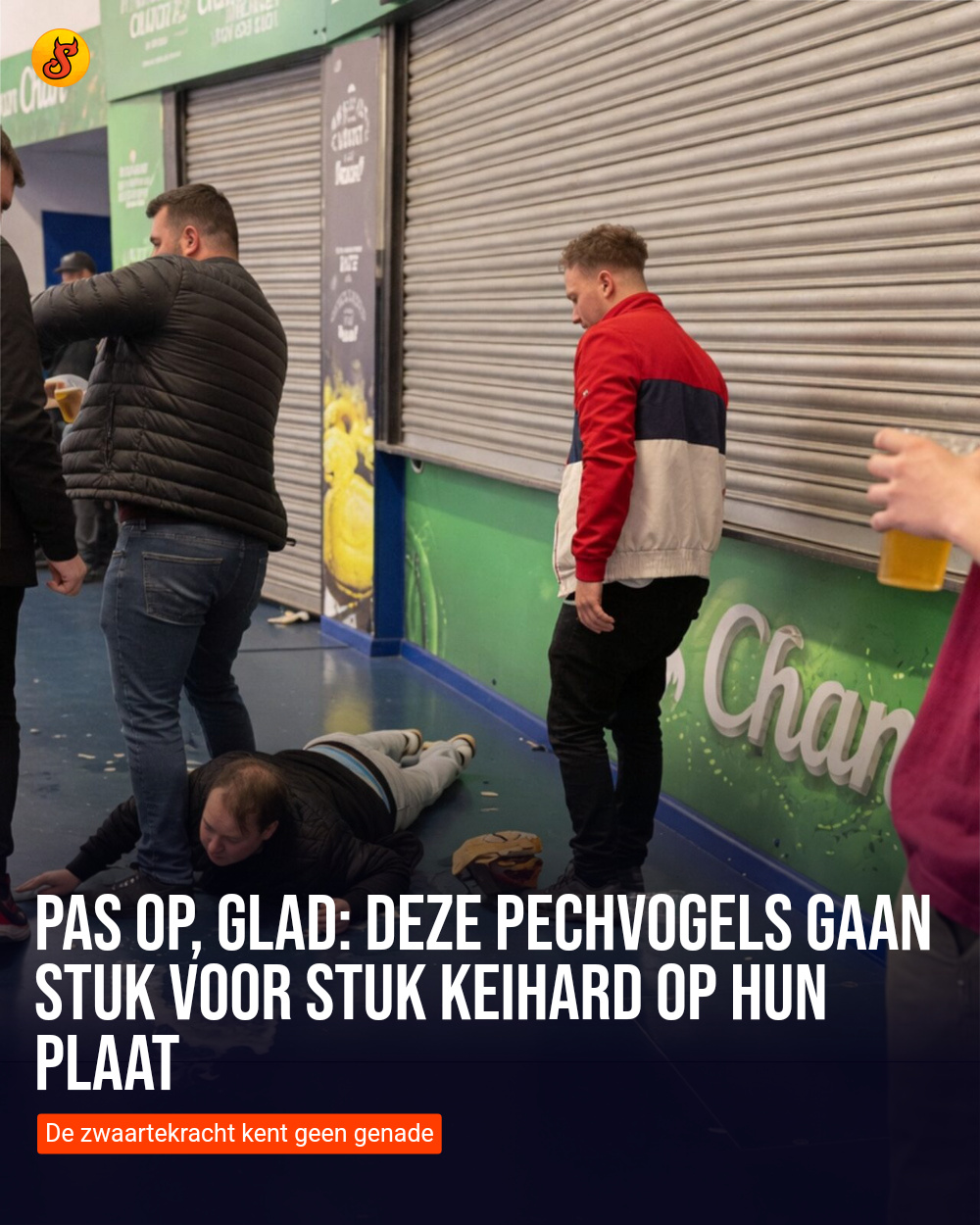 Pas op, glad: Deze pechvogels gaan stuk voor stuk keihard op hun plaat