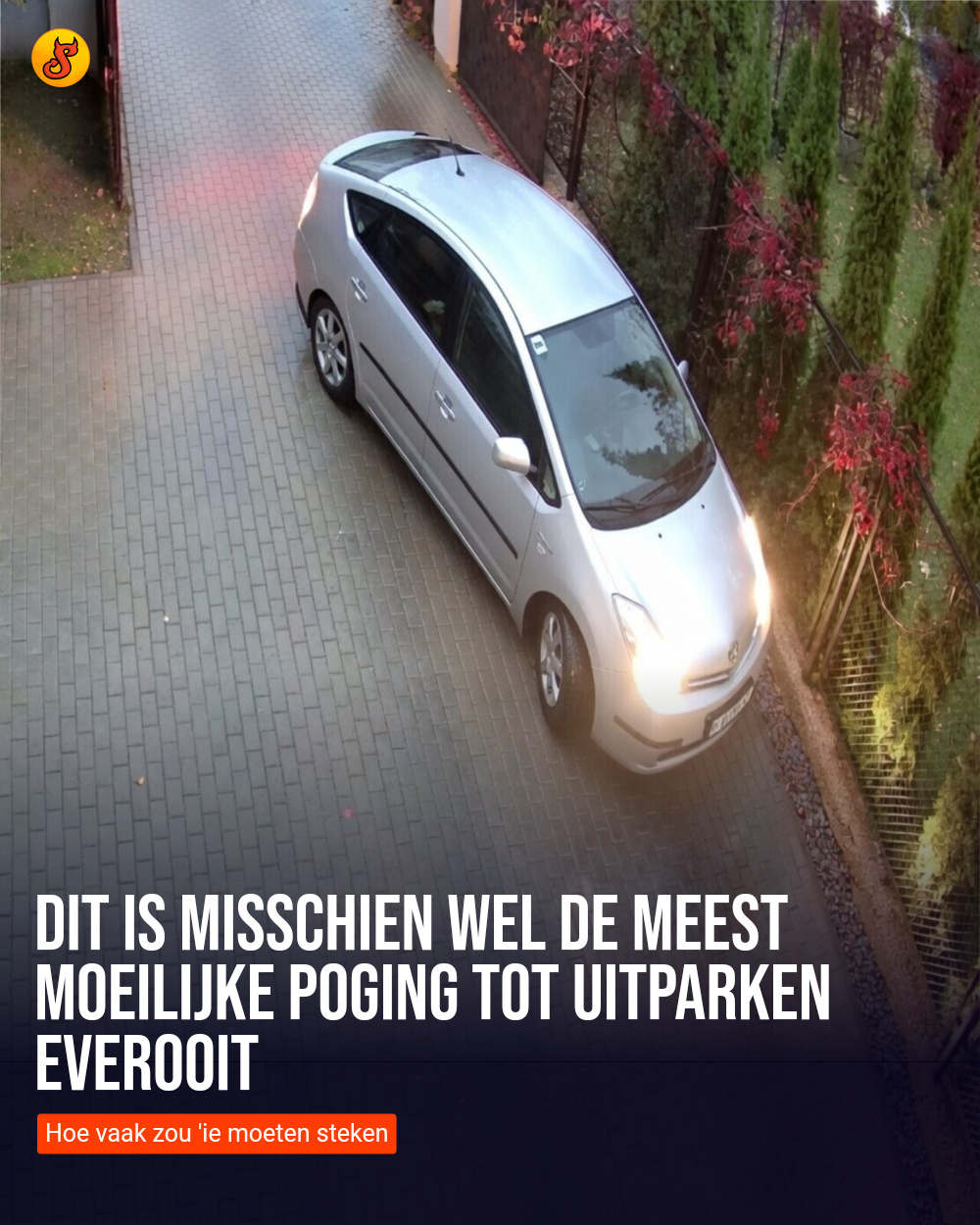 Dit is misschien wel de meest moeilijke poging tot uitparken everooit