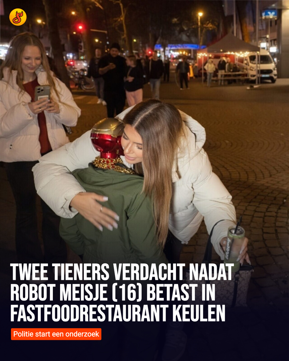 Twee tieners verdacht nadat robot meisje (16) betast in fastfoodrestaurant Keulen