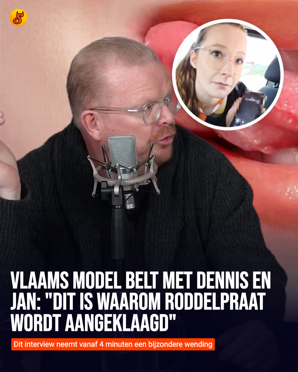 Vlaams model belt met Dennis en Jan: "Dit is waarom Roddelpraat wordt aangeklaagd"