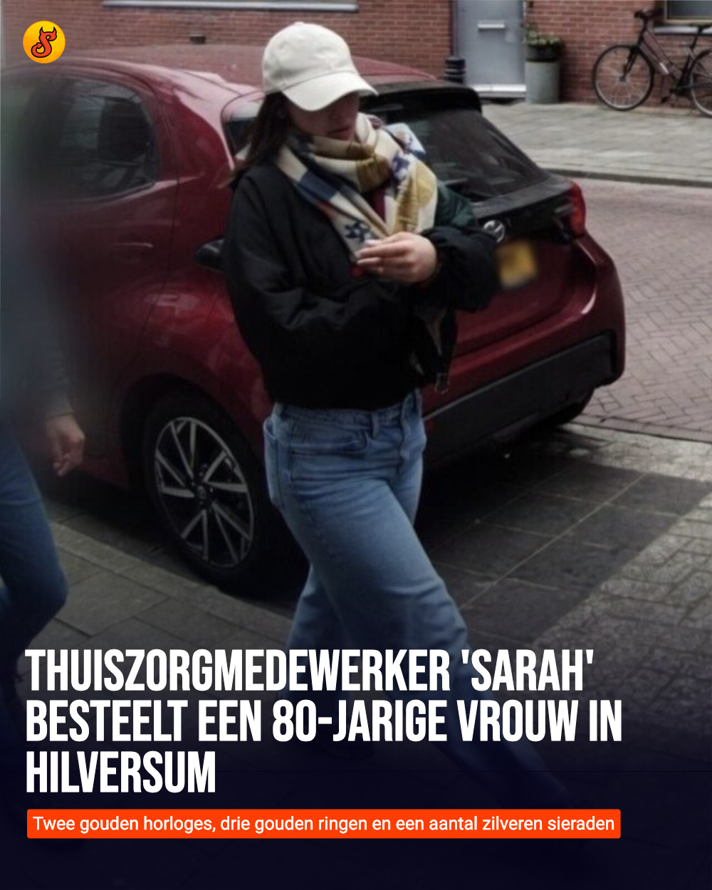 Thuiszorgmedewerker 'Sarah' besteelt een 80-jarige vrouw in Hilversum