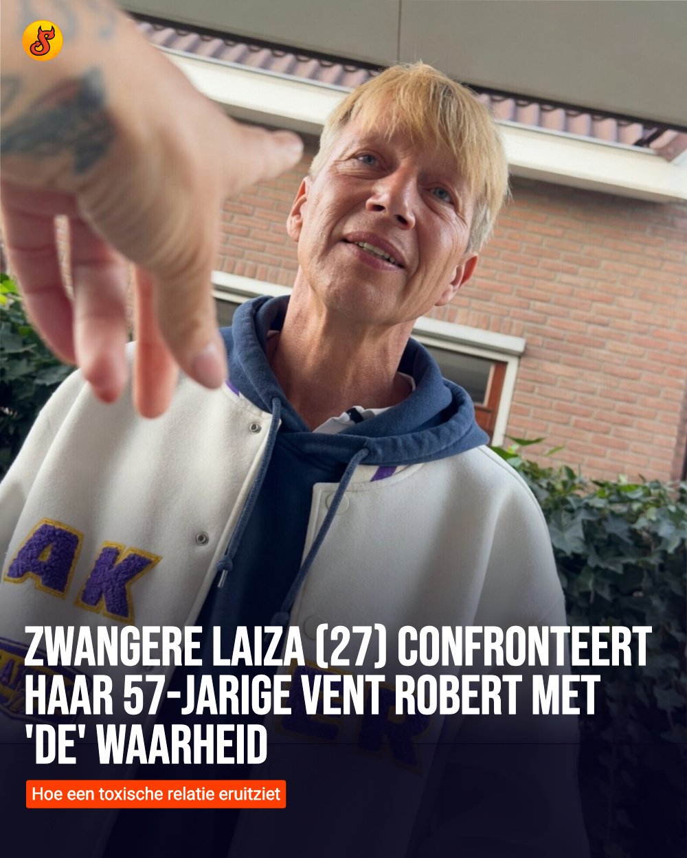 Zwangere Laiza (27) confronteert haar 57-jarige vent Robert met 'de' waarheid