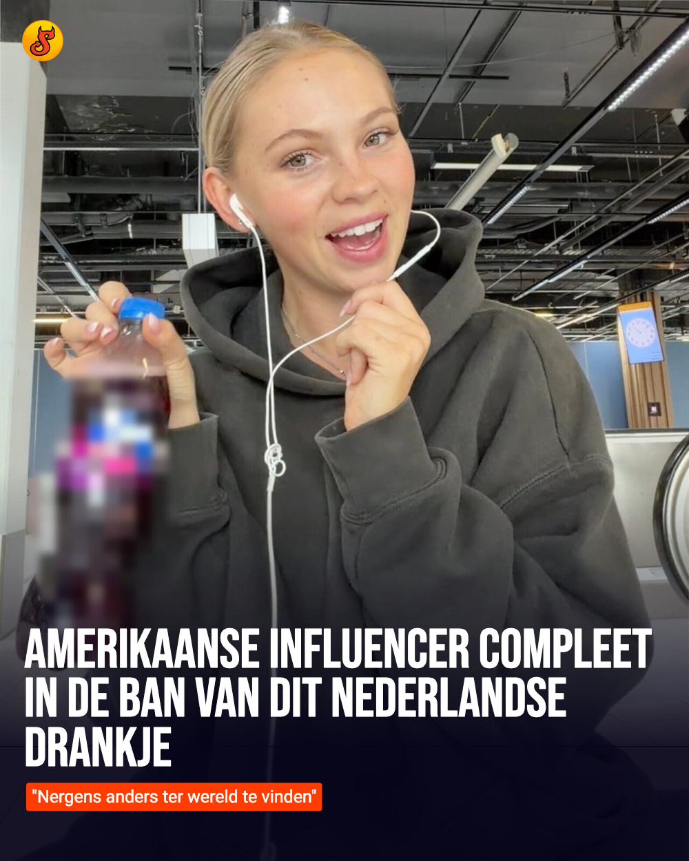 Amerikaanse influencer compleet in de ban van dit Nederlandse drankje