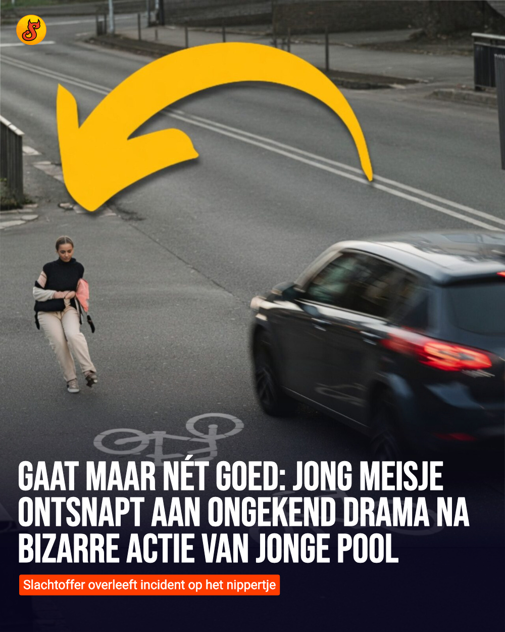 Gaat maar nét goed: Jong meisje ontsnapt aan ongekend drama na bizarre actie van jonge Pool