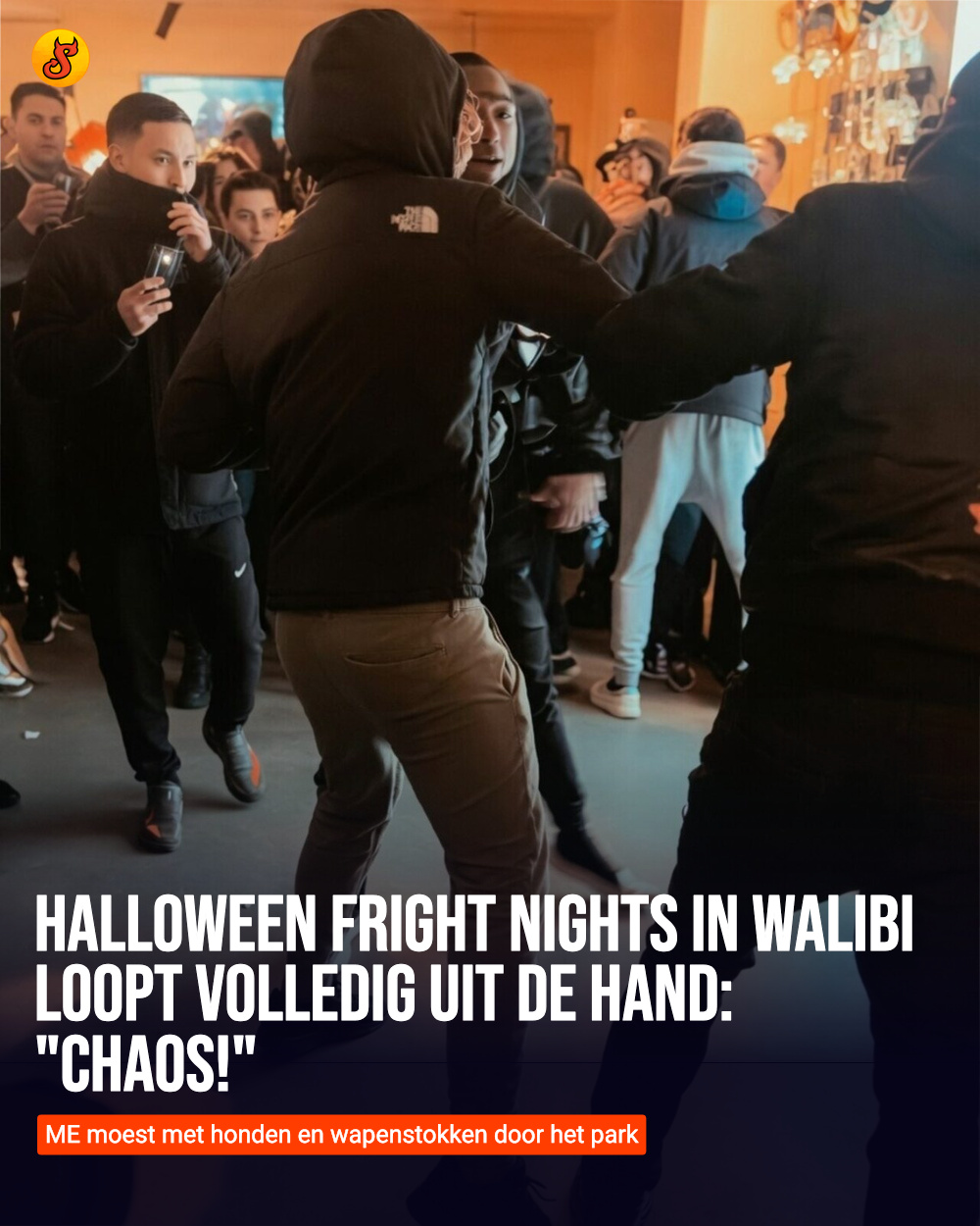 Halloween Fright Nights in Walibi loopt volledig uit de hand: "CHAOS!"