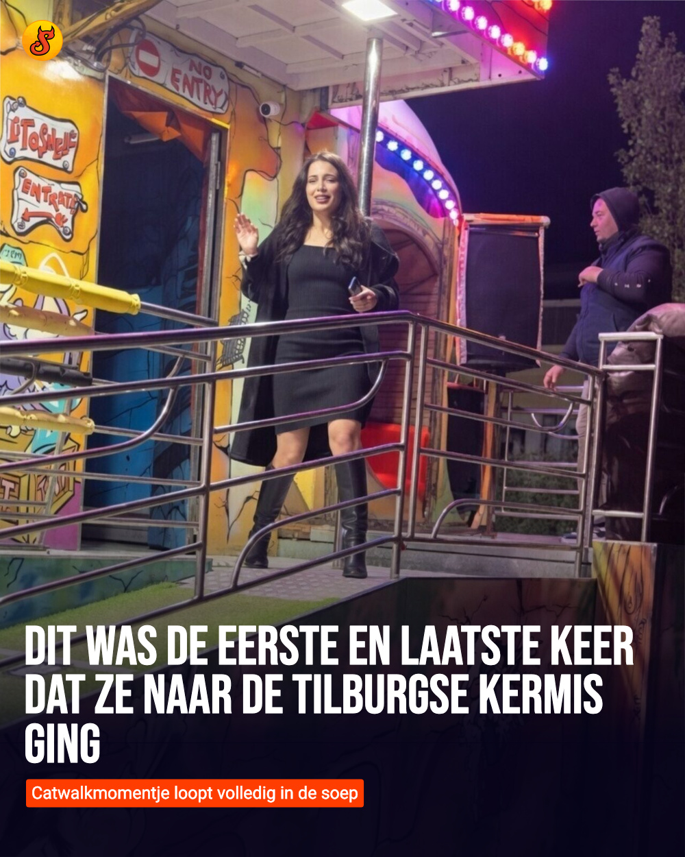 Dit was de eerste en laatste keer dat ze naar de Tilburgse kermis ging