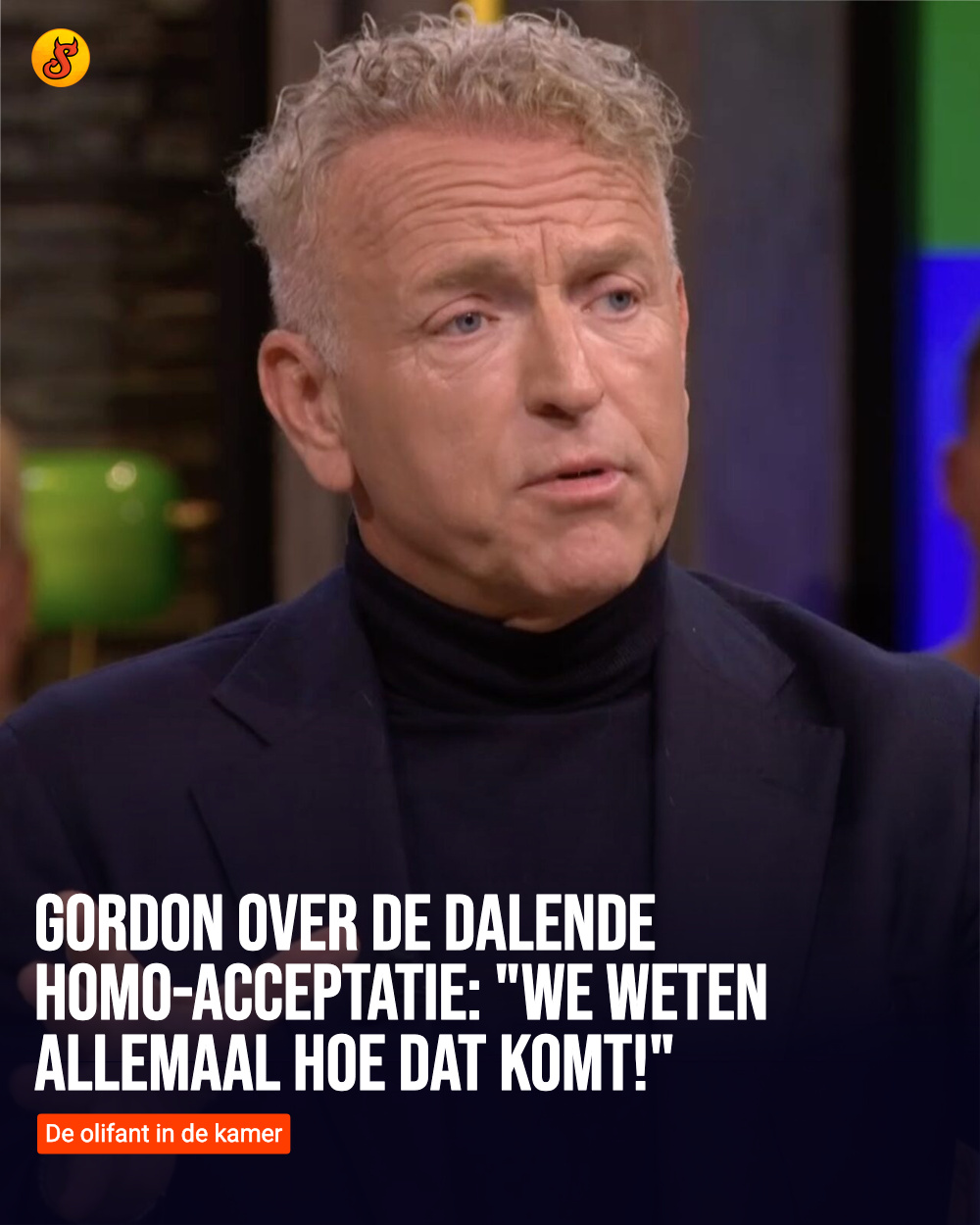 Gordon over de dalende homo-acceptatie: "We weten allemaal hoe dat komt!"
