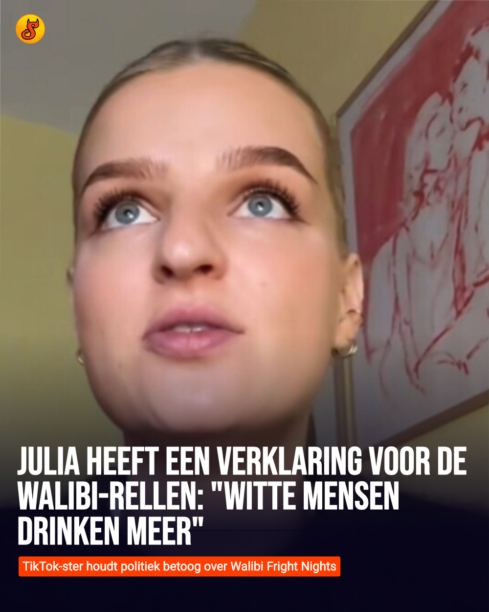 Julia heeft een verklaring voor de Walibi-rellen: "Witte mensen drinken meer"