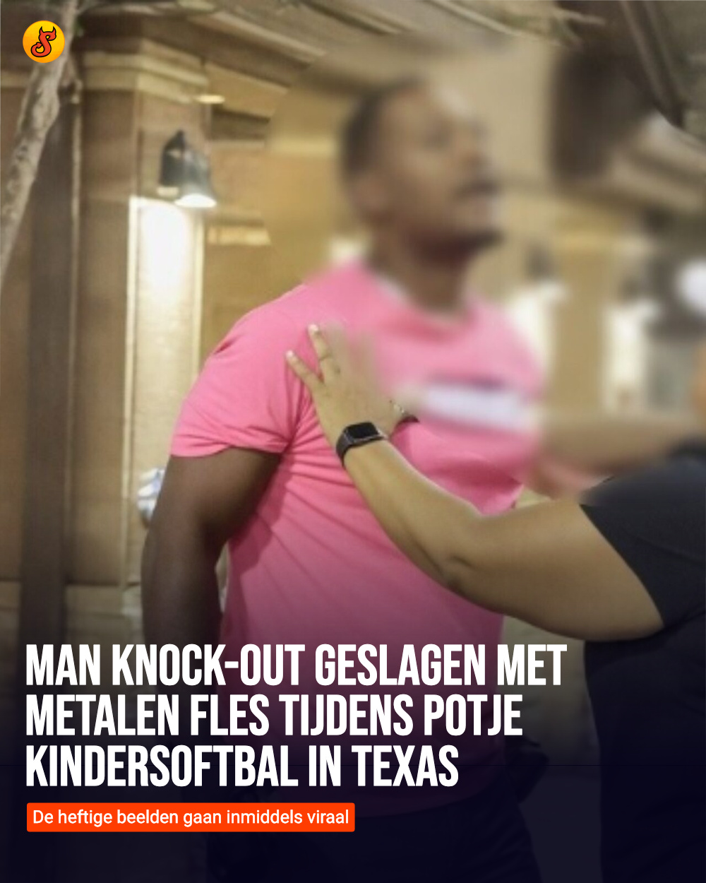 Man knock-out geslagen met metalen fles tijdens potje kindersoftbal in Texas