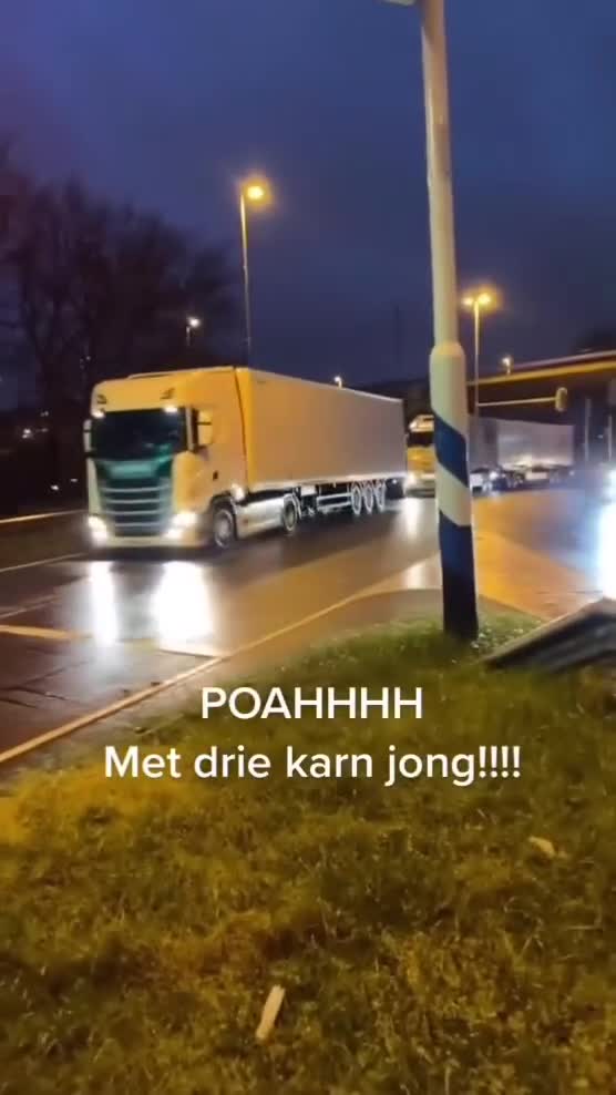 Poahh, met drie karn jong!