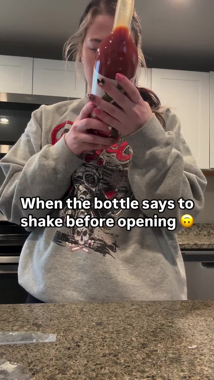 Even goed schudden voor gebruik