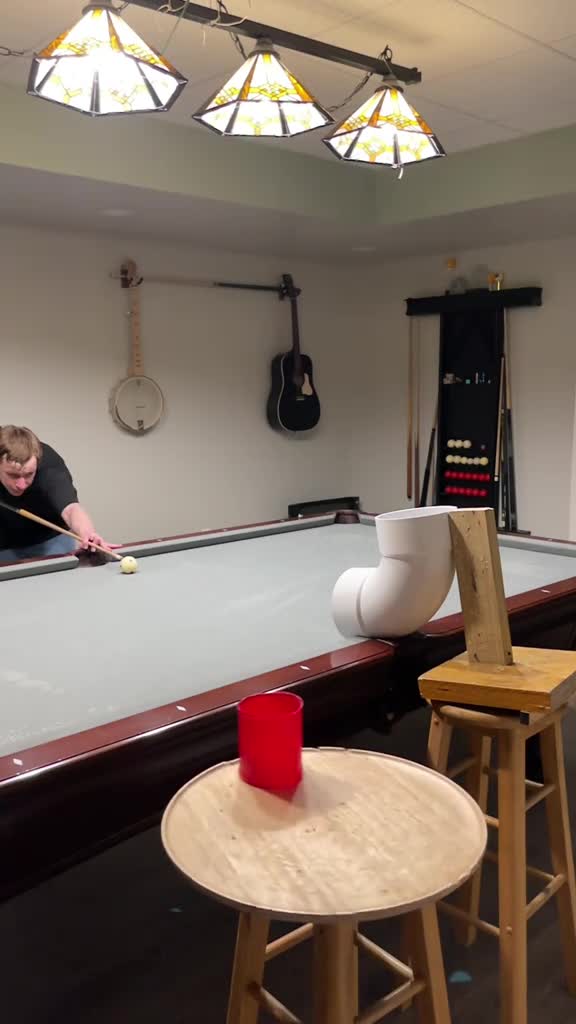 Biljarttrickshot van de dag