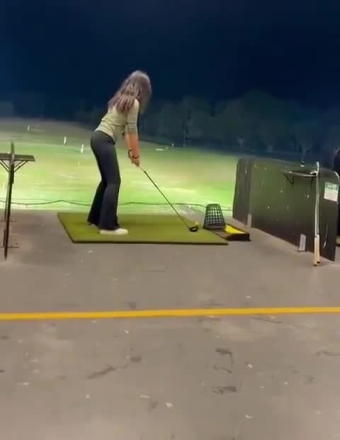 Voor het eerst golfen