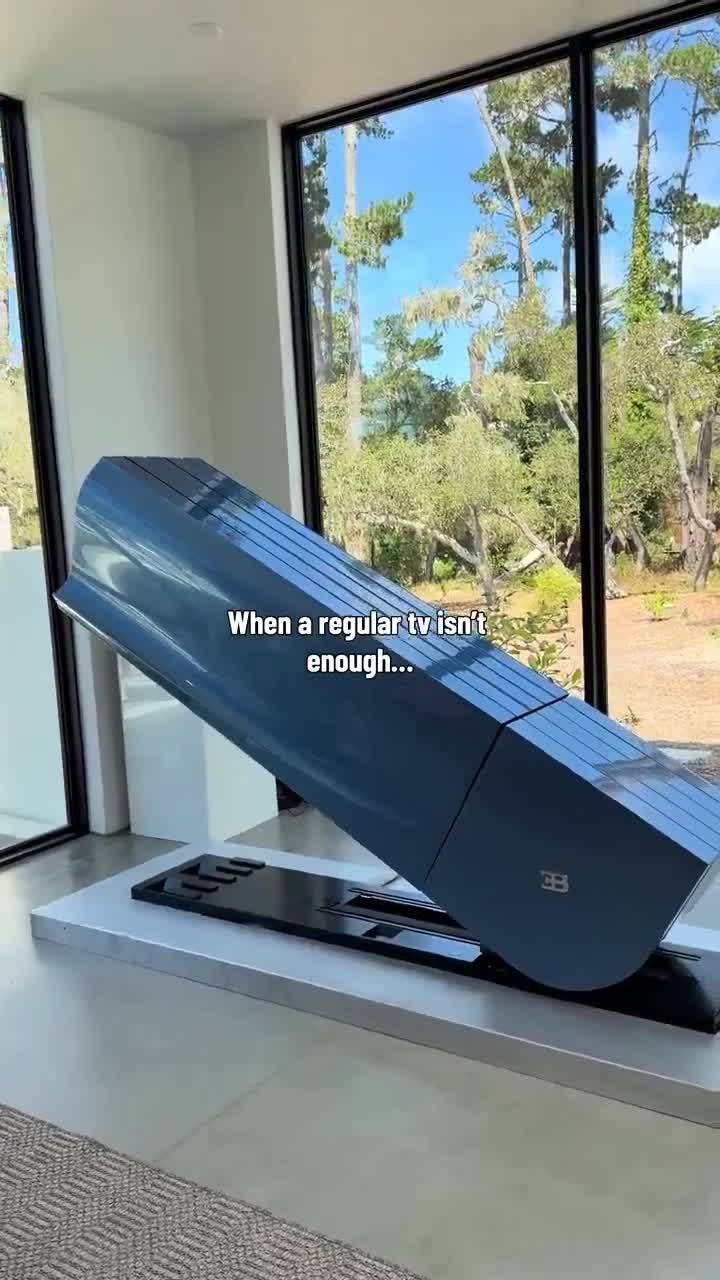 Bugatti's nieuwe opvouwbare tv