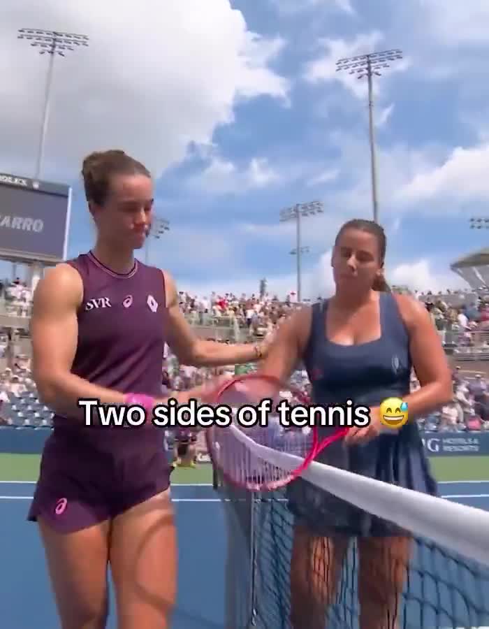 Je hebt winnaars en verliezers in het tennis