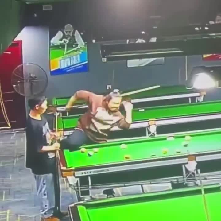 Snookertalent is klunzig