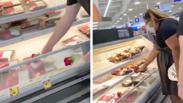 Gesjeesde vegans bewijzen biefstukken laatste eer door het leggen van rozen