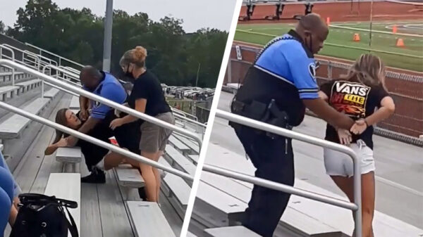 Vrouw wordt hardhandig afgevoerd als ze geen mondkapje wil dragen