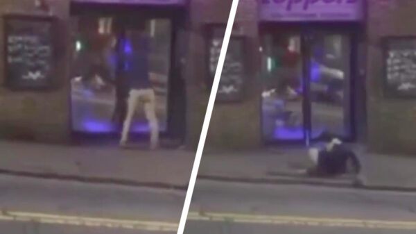 Dronken Jeroen wordt hardhandig de Toppers uitgezet