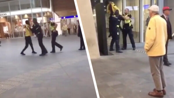 Brutaaltje wordt even hardhandig de mond gesnoerd op Arnhem Centraal