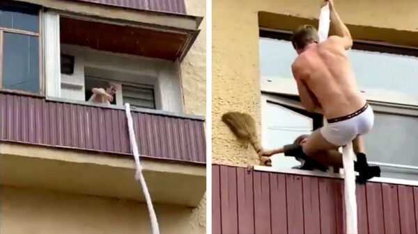 Als manlief zijn vrouw verrast en eerder van het werk thuiskomt