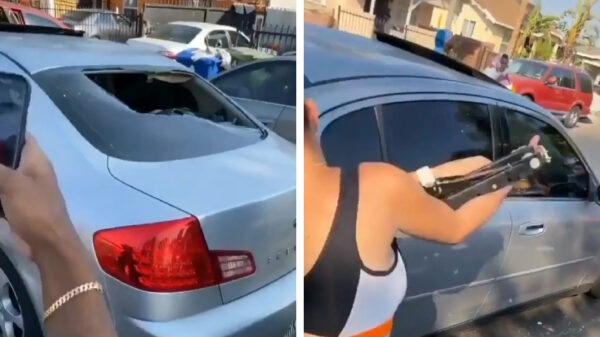 Autosloopster leert het fenomeen karma van iets te dichtbij kennen