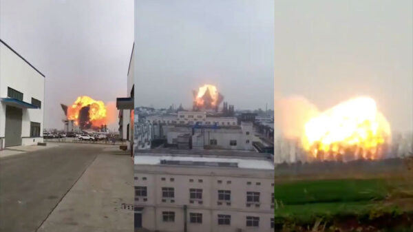 Gigantische explosie in Chinese chemische fabriek; meerdere mensen omgekomen