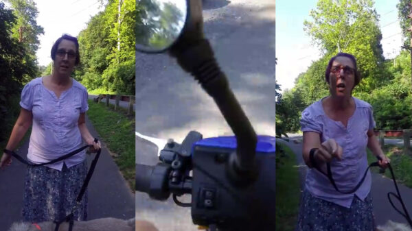 Amerikaans gekkie gaat in flipmode vanwege elektrische fiets op fietspad