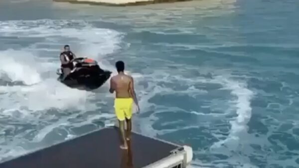 Je moet altijd scherp zijn als er een jetski voorbijkomt