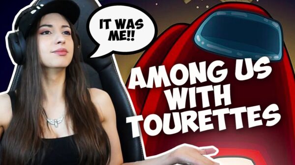 Het populaire spel Among Us spelen is best lastig als je Tourette hebt