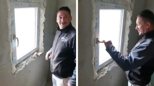 Deze bouwvakker is niet zo van de Deutsche gründlichkeit