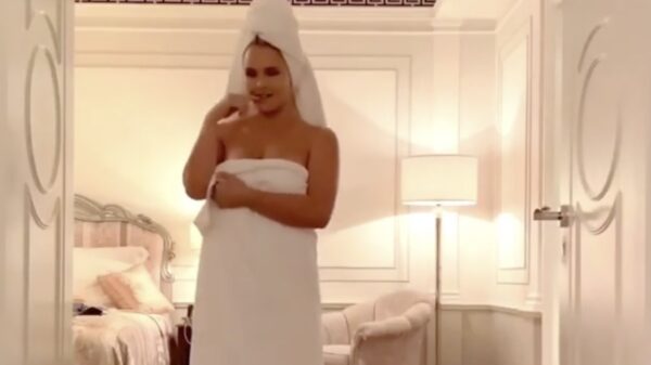 Als die handdoek eindelijk uit gaat...