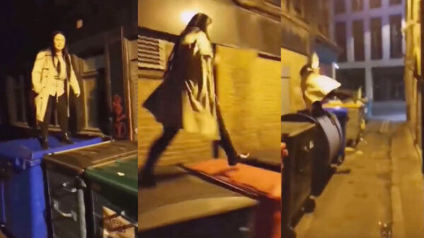 Stuk afval probeert de nieuwe zaterdagavond-workout: klikoparcour!