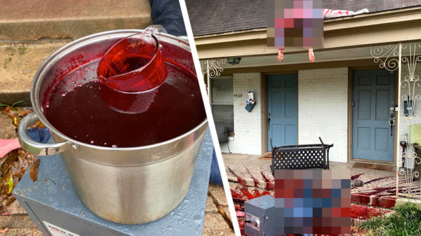 Het meest gruwelijke Halloweenhuis van 2020 lijkt op een crime scene uit Dexter