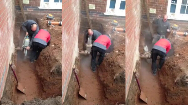 Klussende pechvogel krijgt cirkelzaag in volle vaart voor z'n bek