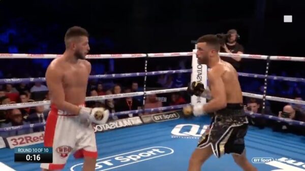 Franse bokser wordt iets te arrogant en krijgt portie karma tegen zijn kaak