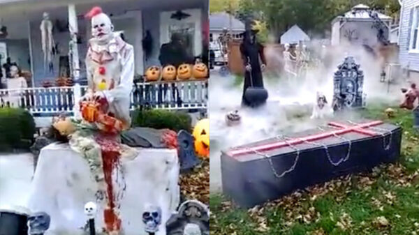 Als je buurman dit jaar met Halloween extra groot heeft uitgepakt