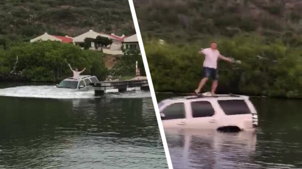 Feesten op Curaçao be like: lekker met je wagen de plomp in klappen