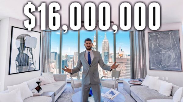 Rondleiding door een 16 miljoen kostend penthouse in New York