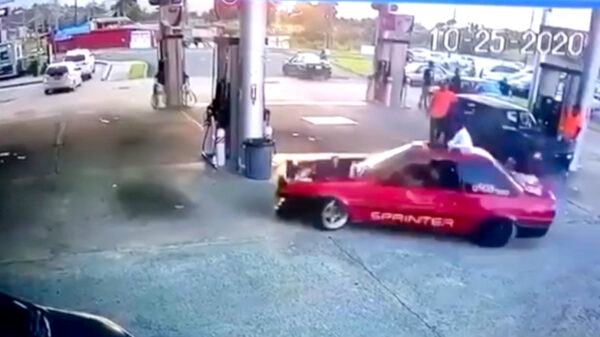 Een tankstation in Puerto Rico bleek een prima plek voor donuts te zijn