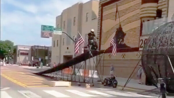 Stuntman flikkert met glans van de schans