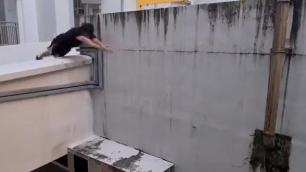 Iets te enthousiaste freerunner heeft voorlopig nog wel even rugpijn